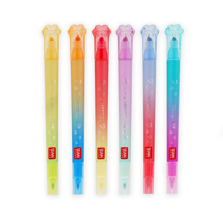 Legami Set 6 Pennarelli Doppia Punta Meow