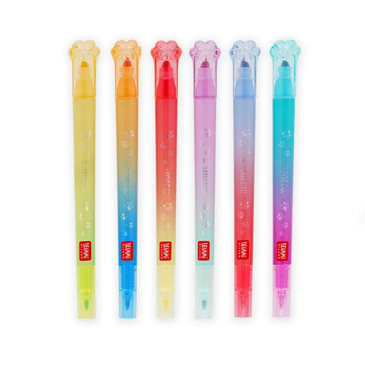 Legami Set 6 Pennarelli Doppia Punta Meow