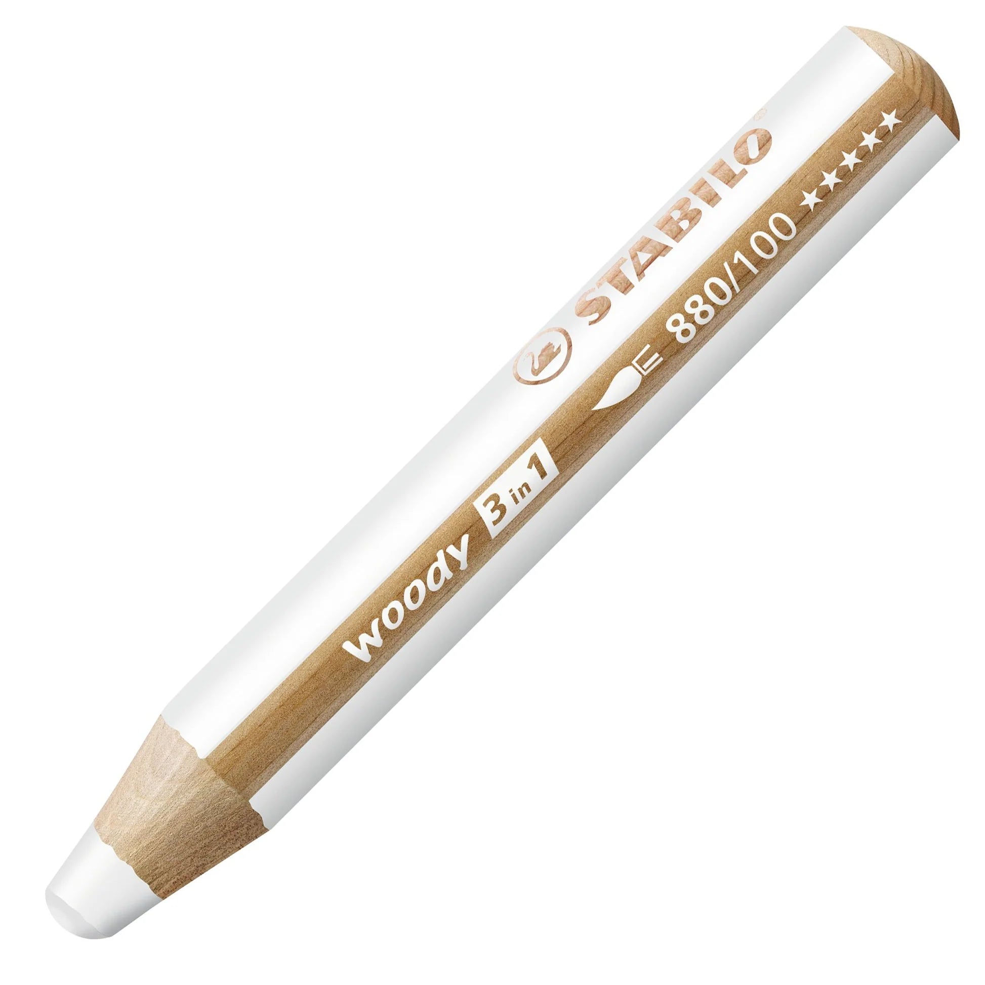 STABILO Woody 3 in 1 Bianco - Matita Colorata Multifunzione
