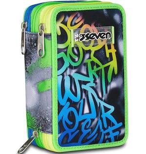 Seven Astuccio 3 Zip Sprint Paint Boy