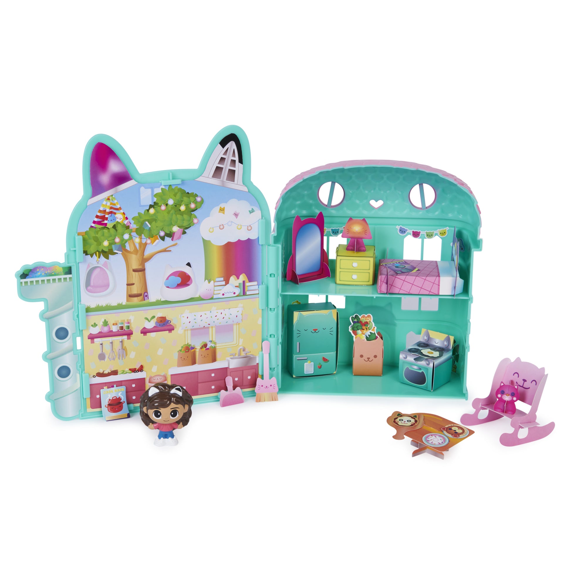Spin Master Gabby's Dollhouse - Mini Casa 2 Stanze Multicolore