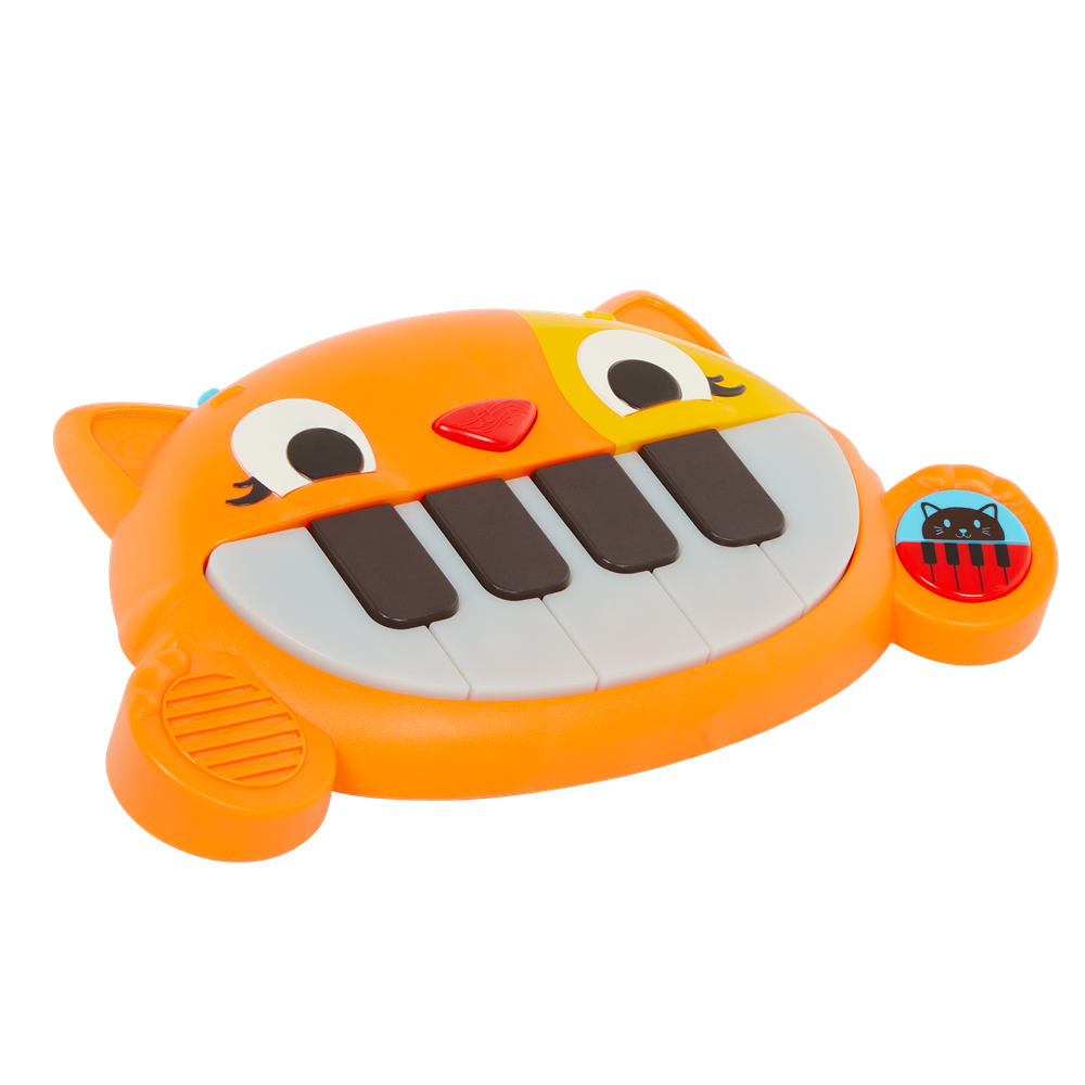 Mini Meowsic Keyboard – Una tastiera giocattolo portatile a forma di gatto con tasti musicali, luci e suoni.
