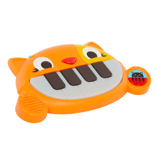 Mini Meowsic Keyboard – Una tastiera giocattolo portatile a forma di gatto con tasti musicali, luci e suoni.
