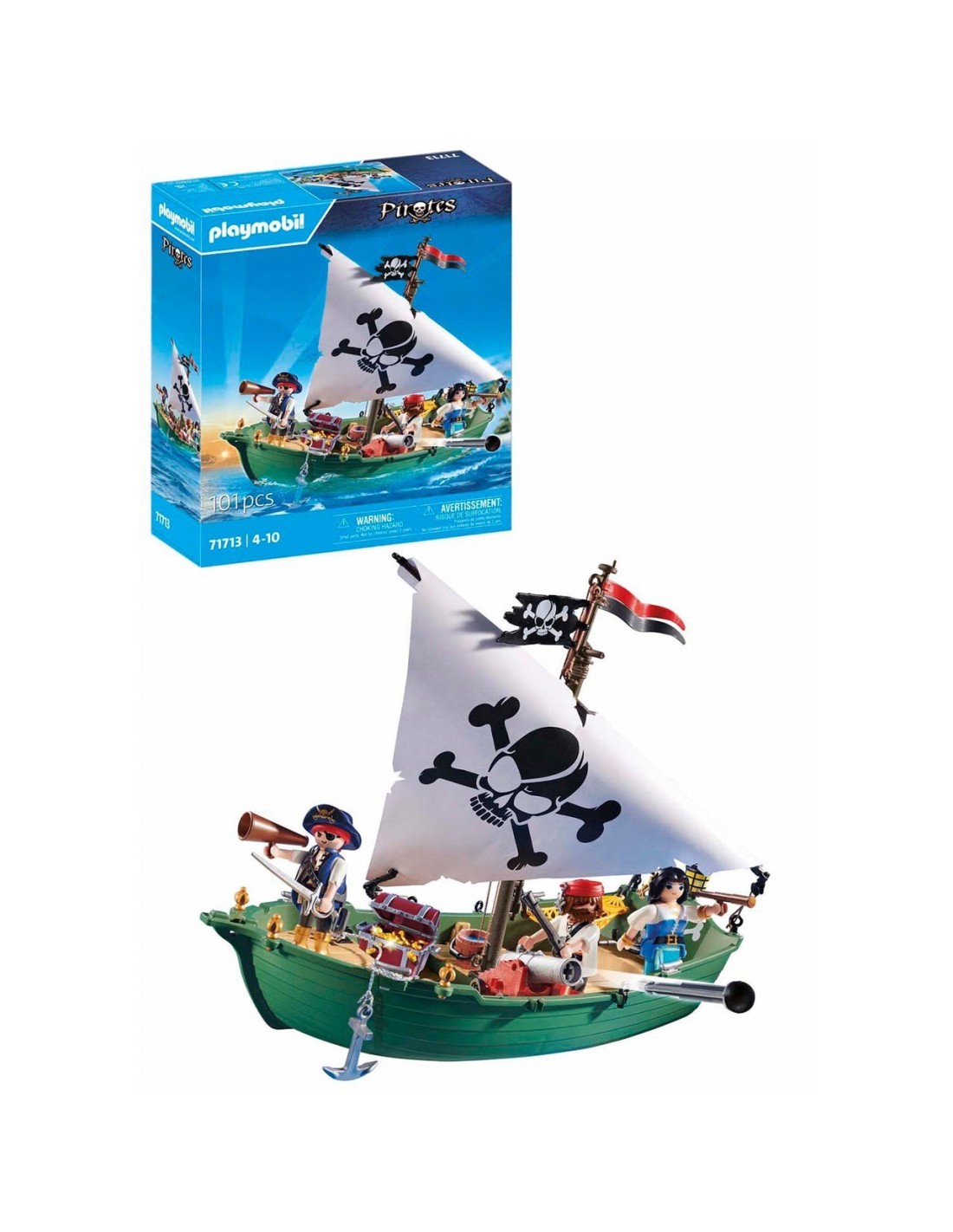 PLAYMOBIL Pirates Barco Pirata 71713
