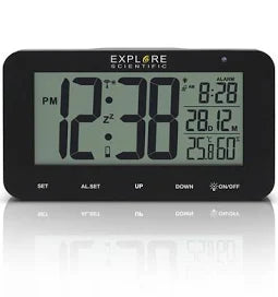 Explore Scientific RDC-1004 Sveglia LCD Nera