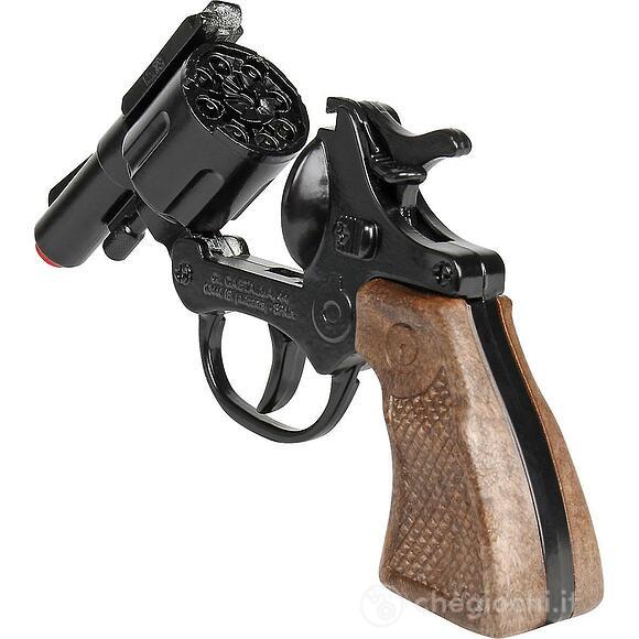 Polizei Revolver Metallo Nero 8 Colpi