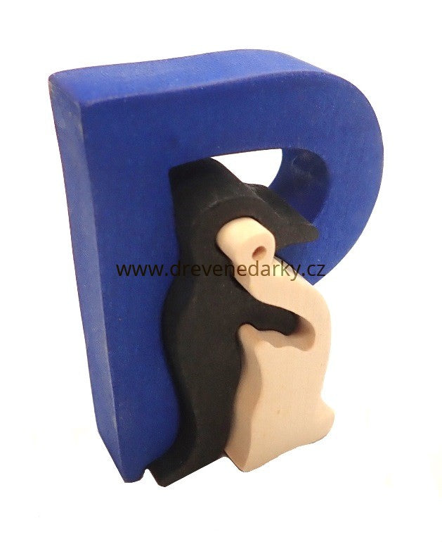 Holzspielzeug Holzbuchstabe P