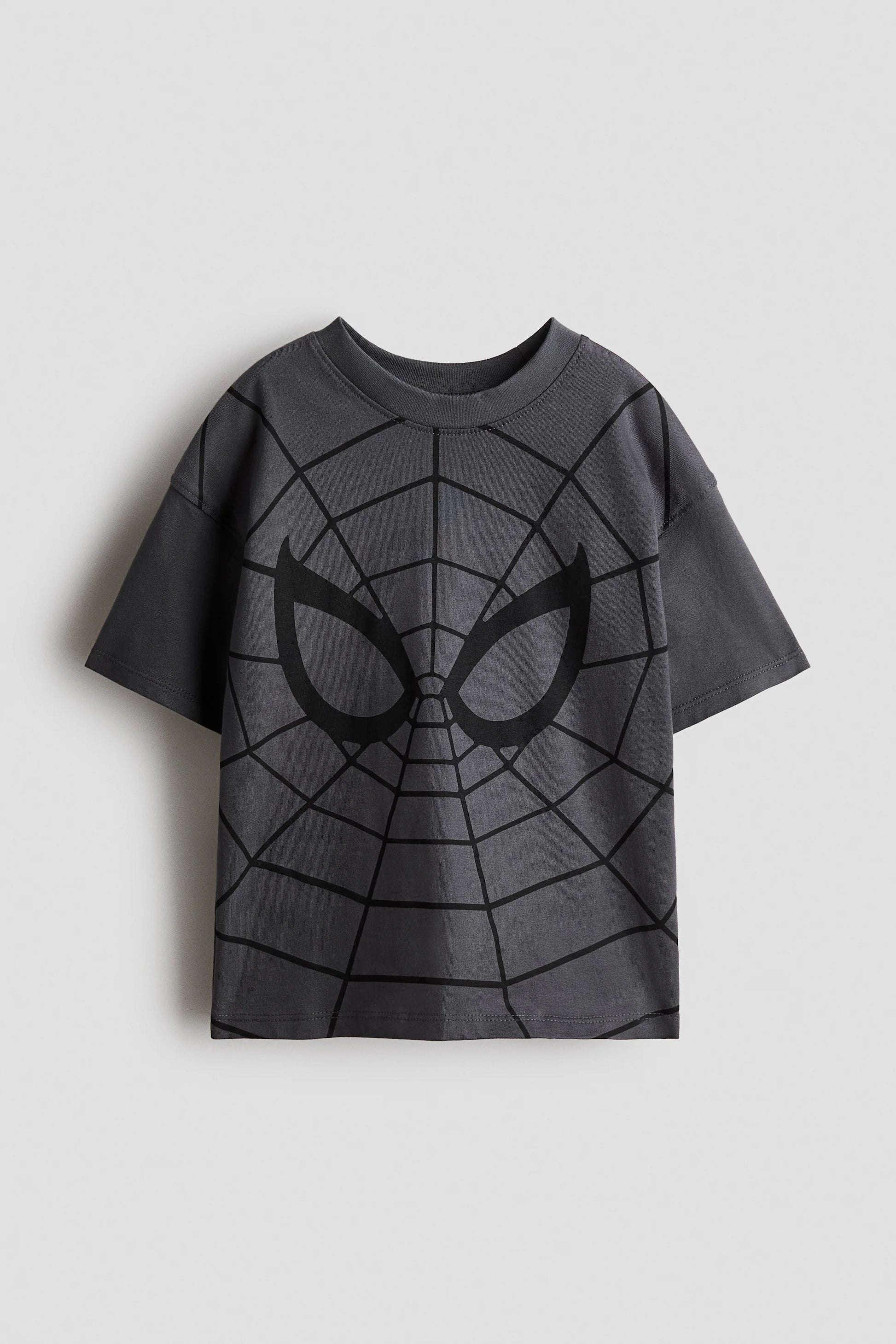 Spider-Man T-Shirt Manica Corta Bambino Grigio Scuro
