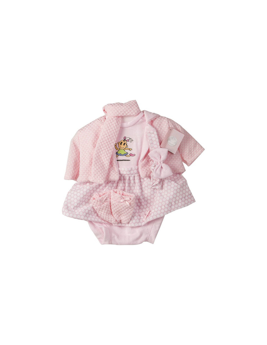 Vestito Per Bambole Rosa Fantasia 50CM