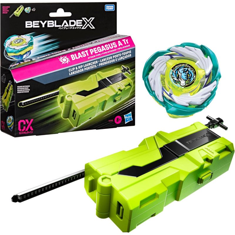 Beyblade X Clip & Rip con Blast Pegasus - Hasbro