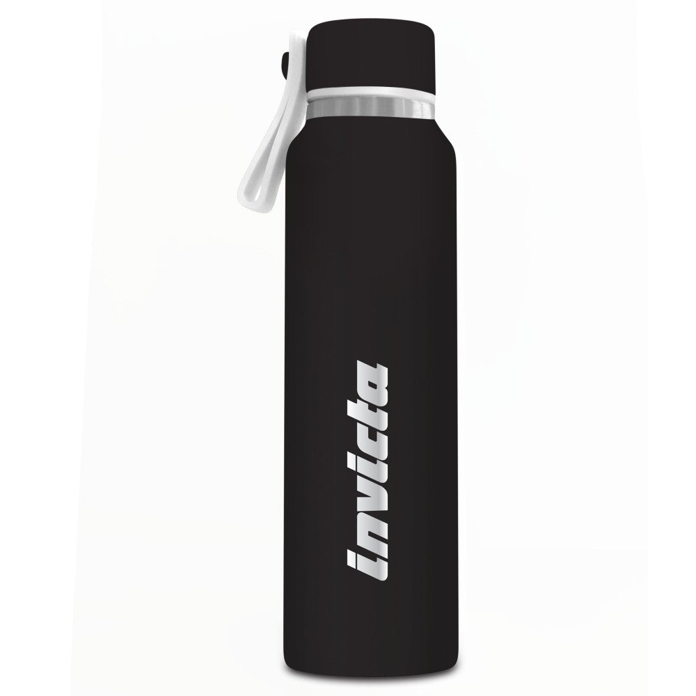 Borraccia Bottle Bottiglia Termica 500 ml in Acciaio Invicta Nero nera - immagine prodotto