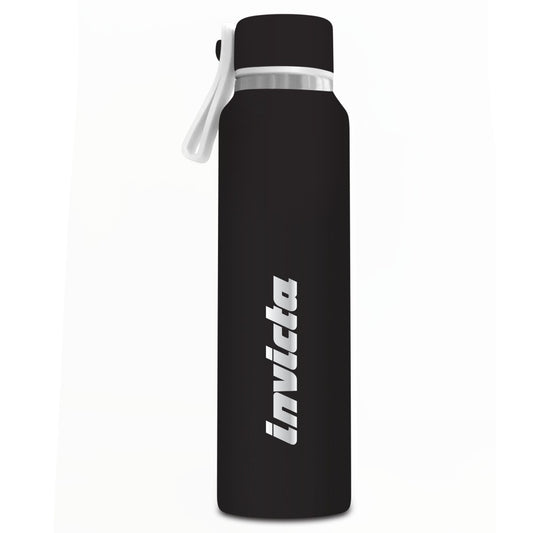 Borraccia Bottle Bottiglia Termica 500 ml in Acciaio Invicta Nero nera