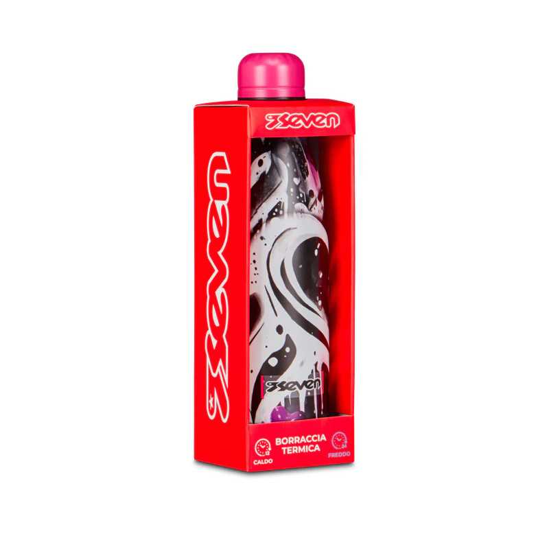 BORRACCIA in acciaio inox SEVEN bottle TENUTA STAGNA 500 ml CUORE caldo e freddo GIRL 2026 Seven 300102668-100 -