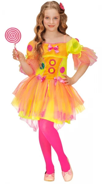 COSTUME NEON FANTASY GIRL (vestito) 116 cm / 4-5 anni