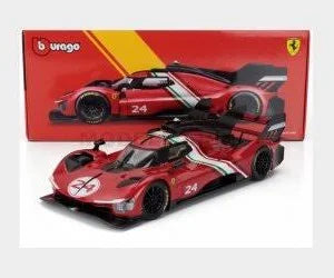 Bburago Ferrari 499P 3.0L Turbo V6 #51 Le Mans 2024 1:24