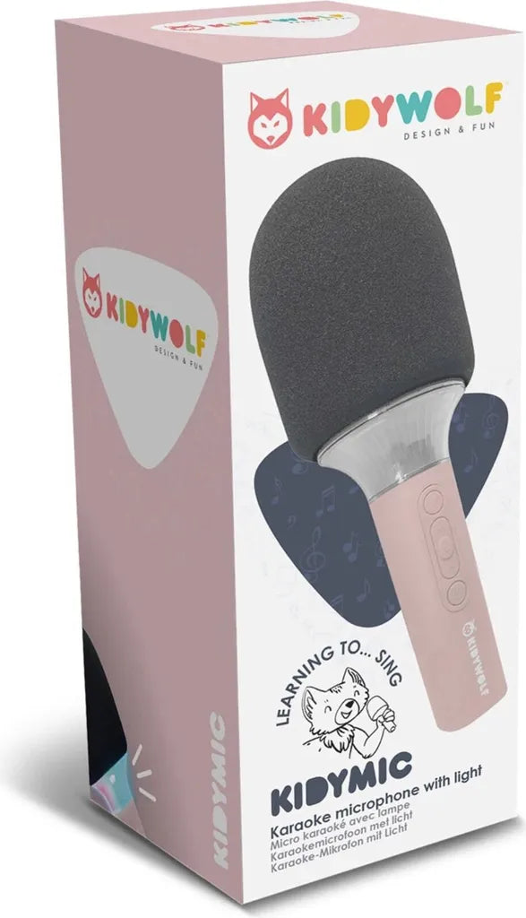 Kidywolf microfono Bluetooth con luce rosa