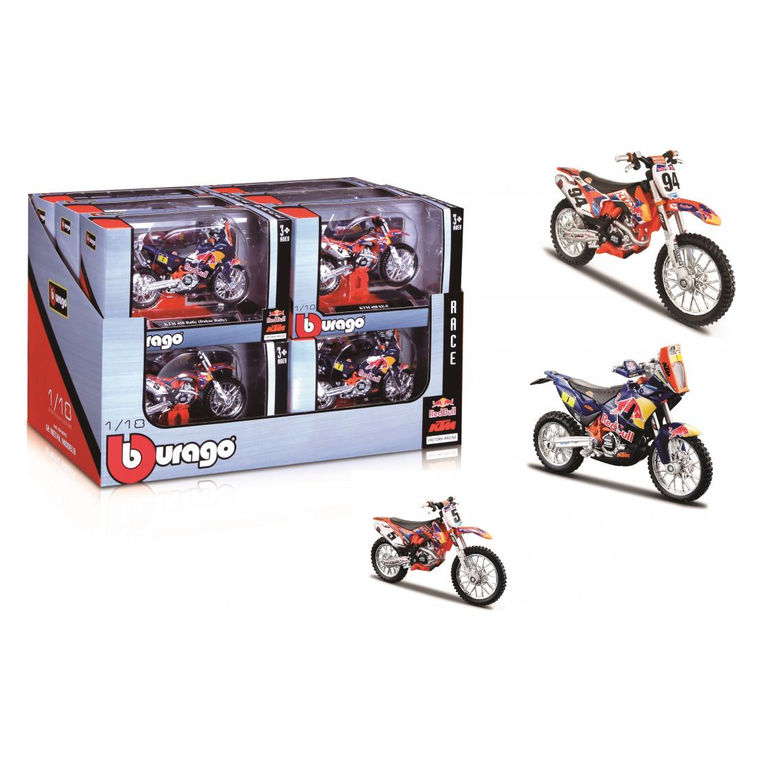 Bburago Moto KTM Red Bull 1:18