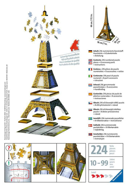 Ravensburger Puzzle 3d Tour Eiffel