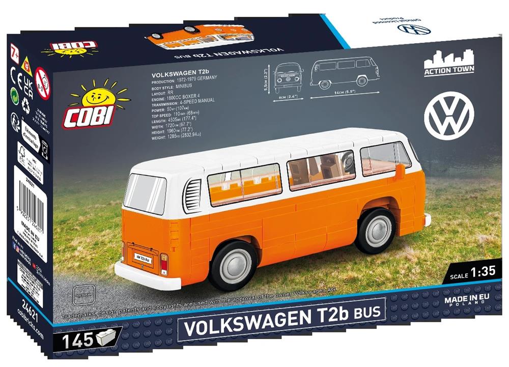 COBI 154 Pcs Volkswagen COBI CARS VOLKSWAGEN T2B BUS 24621