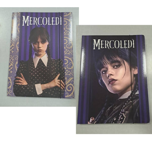 Cartella con elastico Mercoledi' addams SEVEN 