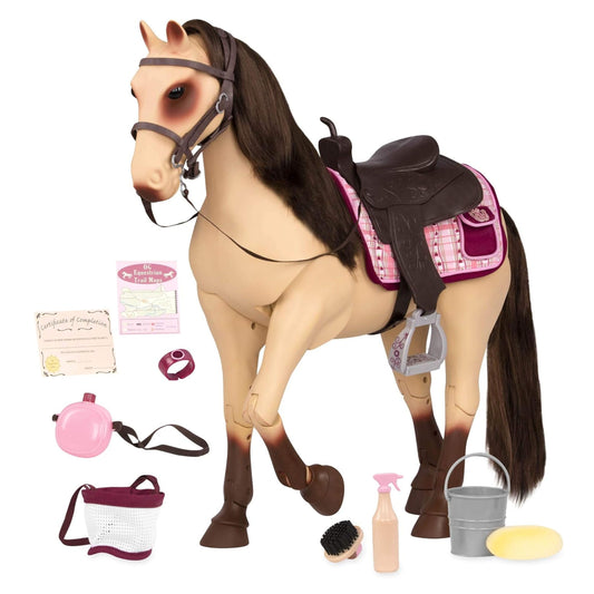 Og dolls  Our Generation  Cavallo Morgan Grande Beige Con Accessori