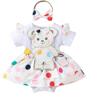 Cadabra Baby Newborn Vestitino Rosa Con Orsacchi