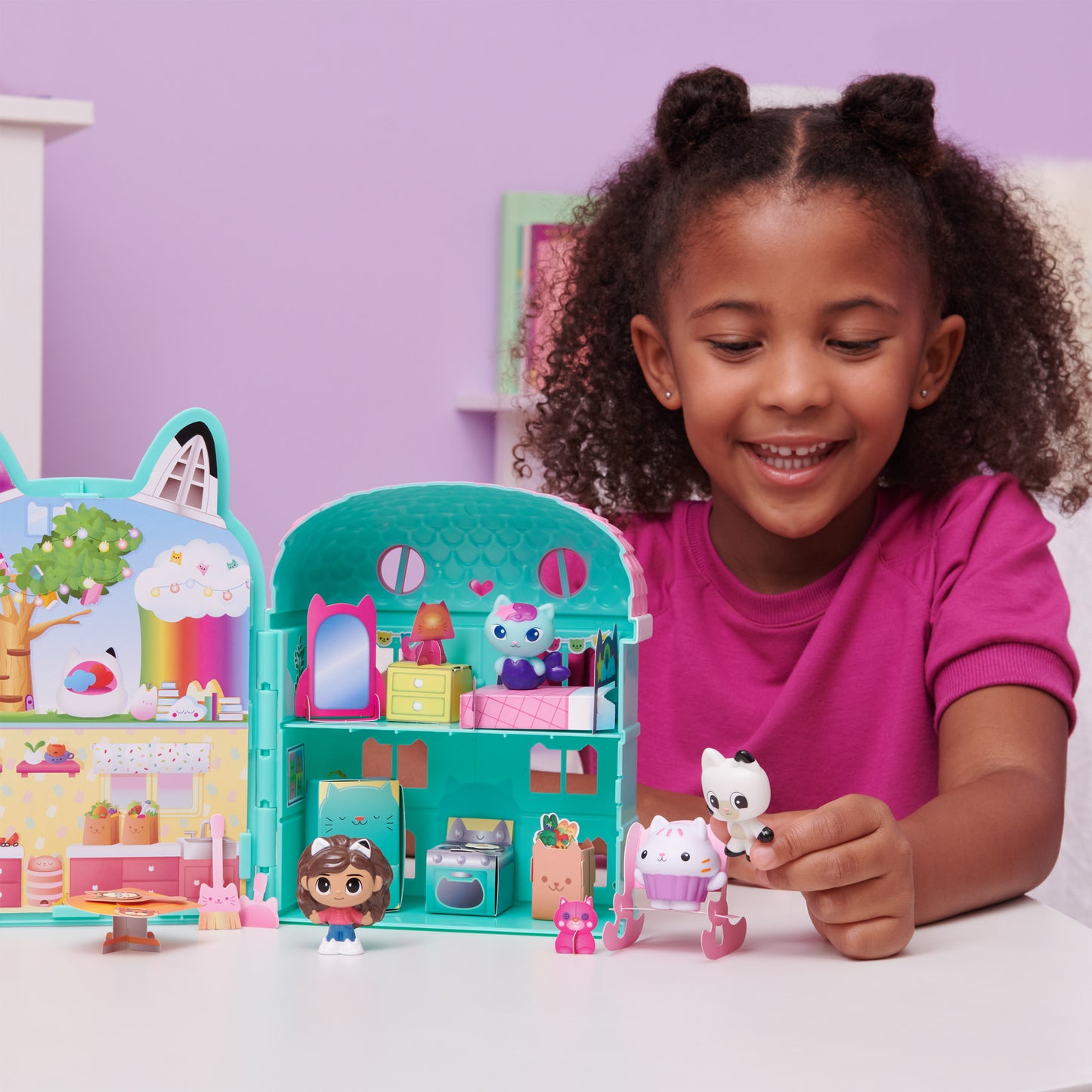 Spin Master Gabby's Dollhouse - Mini Casa 2 Stanze Multicolore