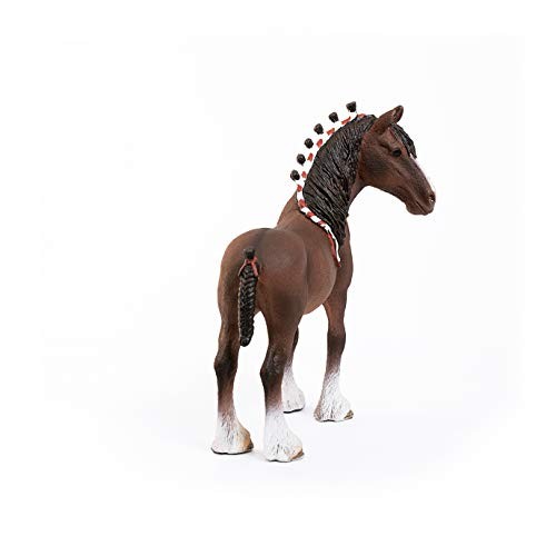 Schleich Farm World Castrone Clydesdale Statuina Plastica 3-8 Anni