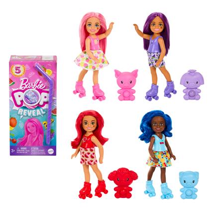 Bambola Barbie Pop Reveal Chelsea Serie Succhi Di Frutta Assortito H. 16Cm Hrk58