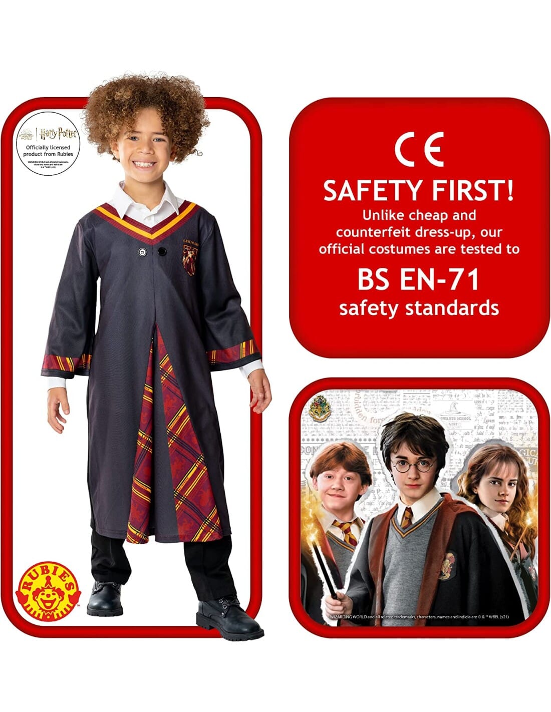 costume Tunica Harry Potter S 3/4 anni toysvaldichiana.it 