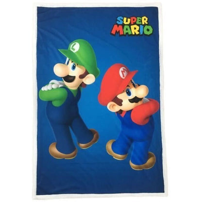 OEM Coperta Sherpa Mario Bros Mario & Luigi 100x150 Cm