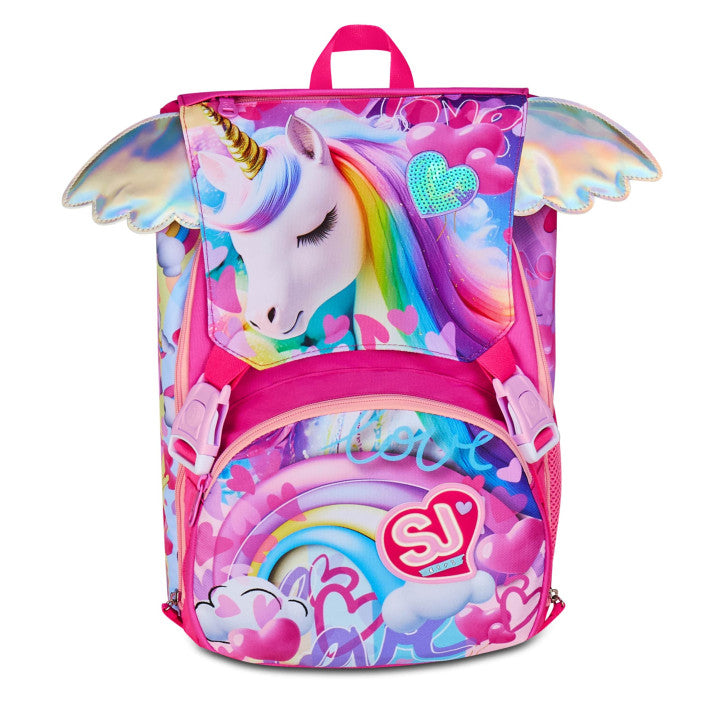 Seven SJ Gang Zaino Estensibile Big Flyunicorn Girl 24L