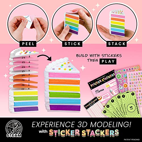 Fashion Angels Bakery Sweets Sticker Stackers 3D STEAM Kit