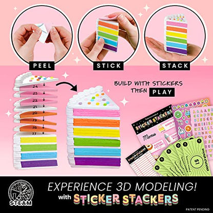 Fashion Angels Bakery Sweets Sticker Stackers 3D STEAM Kit