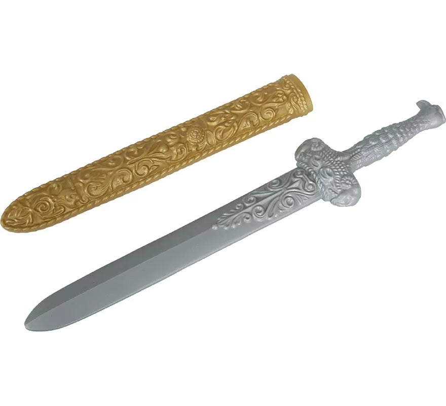 Spada In Legno Con Fodero 48 Cm - Giocattolo