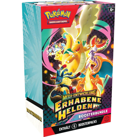 Pokémon Megaevoluzione Ascesa Eroica Bundle 6 Buste Carte Collezionabili