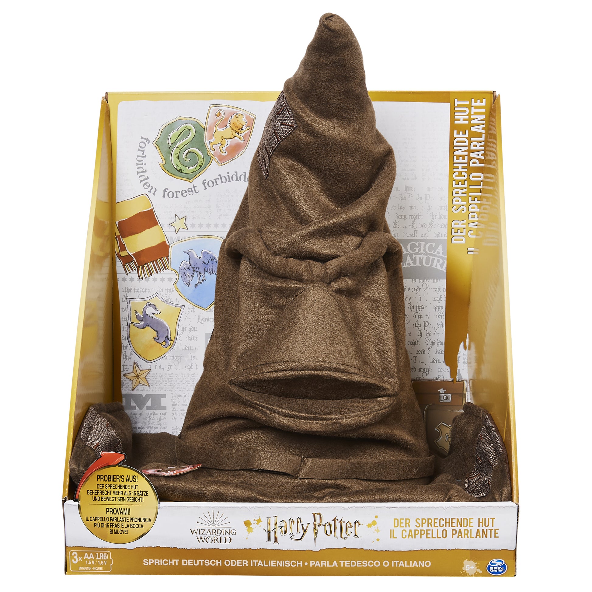 Spin Master Wizarding World Cappello Parlante Harry Potter Marrone