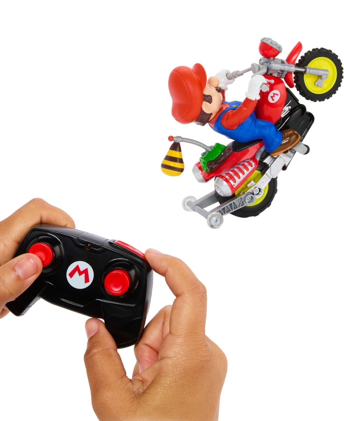 Hot Wheels Mario Wheelie Motocross RC Telecomandato Batterie