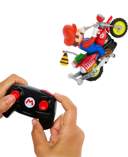 Hot Wheels Mario Wheelie Motocross RC Telecomandato Batterie
