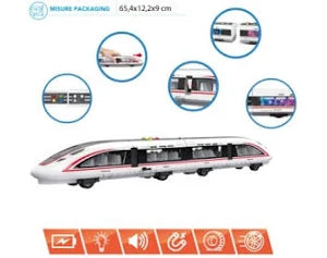 Urban City Treno Urbano Giocattolo Con Frizione Luci E Suoni 65cm