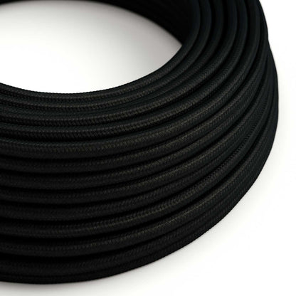 Creative-Cables Cavo Elettrico Rotondo Tessuto Nero 2x0.75mm
