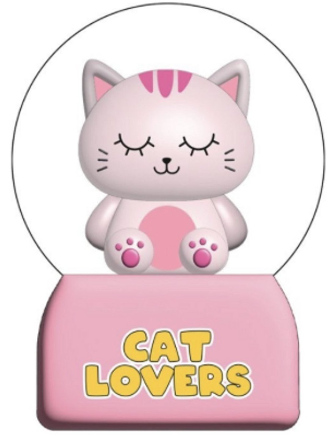 iTotal Snow Globe Pink Cat Giocattolo