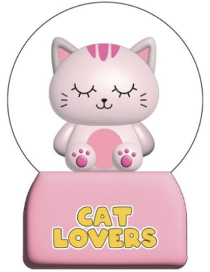 iTotal Snow Globe Pink Cat Giocattolo