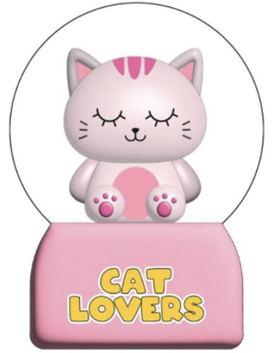 iTotal Snow Globe Pink Cat Giocattolo
