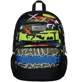 Seven Zaino Advanced Fluo Belts Doppio Scomparto Tasche Laterali