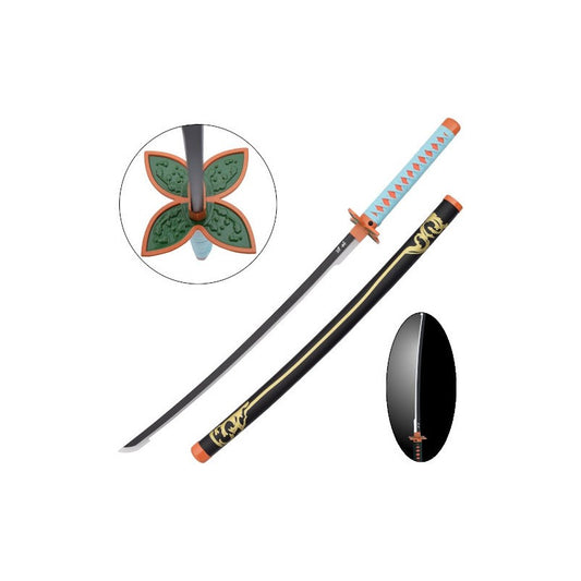 DEMON SLAYER SHINOBU KOCHOU KATANA FODERO NERO A LED REPLICA 104CM