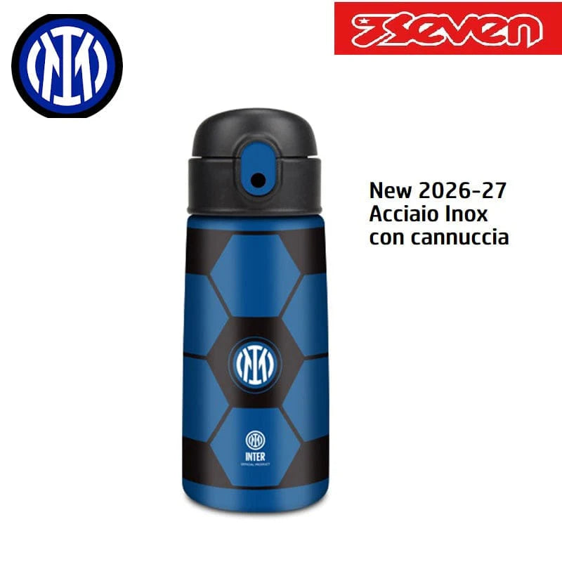 Seven Borraccia Termica Inter 460ml con Cannuccia