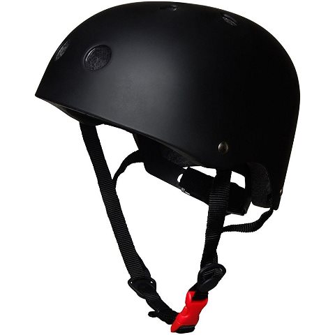 Kiddimoto Matte Black Helmet - Medium