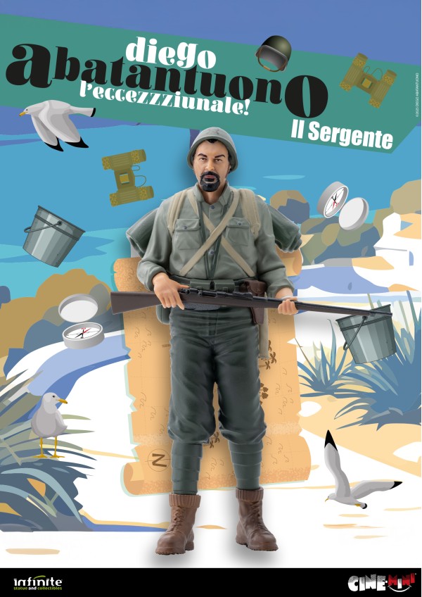 Diego Abatantuono Il Sergente Cine-Mini PVC 12,5 cm