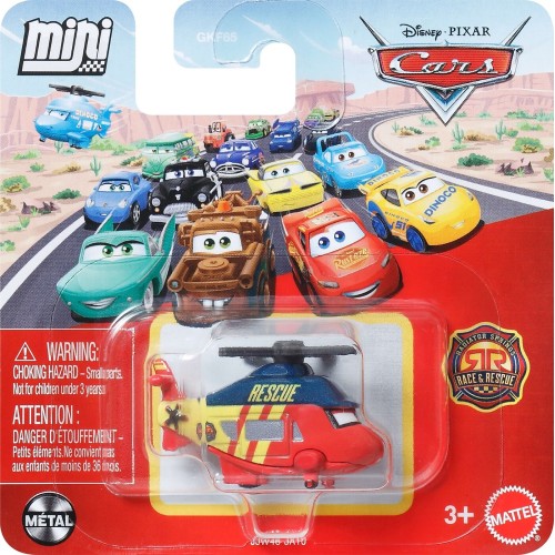 Disney Pixar Cars Mini Racers Rotor Turbosky Race & Rescue - Mattel